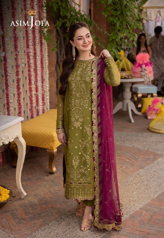 Fabric chiffon suit with malal trouser